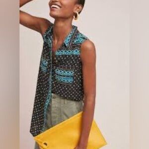 Akemi + Kin x Anthropologie Sleeveless Patterned Top Size Small